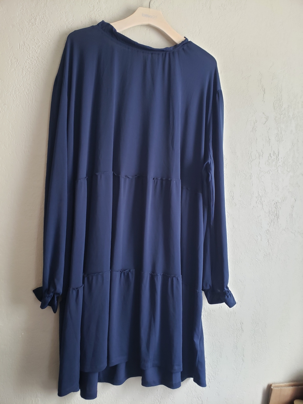 LuLaRoe Annabelle Navy Long-Sleeve Tiered Dress